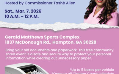 FREE Community Shred Day with Commissioner Allen